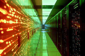 Canvas Print - Data Center - Server Room