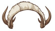 Isolated headband icon with a sheep horn. Vector illustration