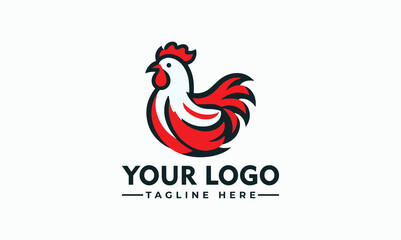 Poster - chicken logo vector design Chicken logo Mascot Farm animal symbol or label vector branding