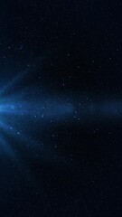 Wall Mural - vertical blue light particle snowfall background 4k loop features a blue atmosphere with lights movi