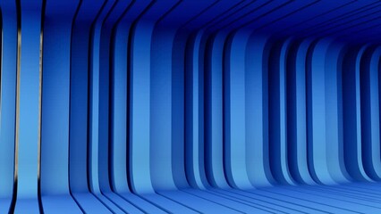 Poster - abstract blue decor animation