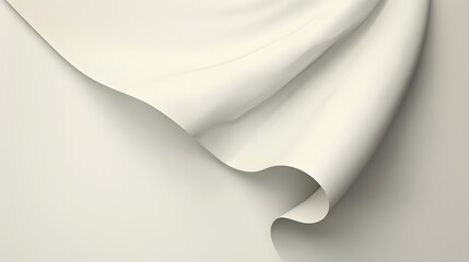 Wall Mural - Abstract Beige Fabric Wave