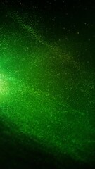 Wall Mural - vertical emerald glow particle swirl party 4k loop features particles dancing and swirling around in