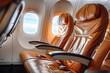 Empty Premium comfort First class seat