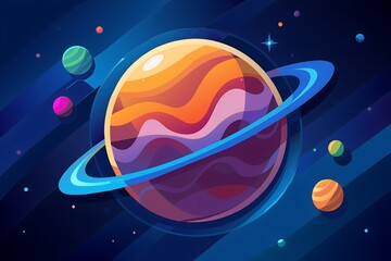 Wall Mural - the planet of the universe