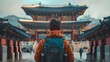 Wanderlust at the Iconic Gyeongbokgung Palace in Seoul's Vibrant Cityscape