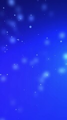 Wall Mural - vertical glowing balls of light in blue gradient atmosphere 4k loop features hard and soft edge sphe
