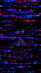 Wall Mural - vertical glowing line battle red and blue 4k loop features red and blue glowing shapes with lines tr