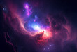 Abstract outer space endless nebula light background.