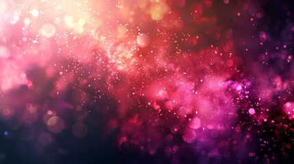 Wall Mural - Abstract background with glowing particles, resembling a galaxy or nebula, featuring bright stars and cosmic dust in blue and purple tones