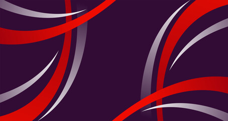 Wall Mural - 
red sport abstract background design with curved line elements on both sides, modern and futuritic design