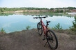 © Anton Pentegov - panoramic view of lake, bicycle in foreground
