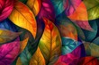   A wallpaper or computed image of vibrant, leafy shapes