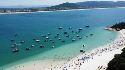 Wall Mural - Imagens Aereas da Ilha do Campeche em Florianópolis