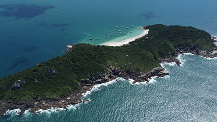 Wall Mural - Imagens Aereas da Ilha do Campeche em Florianópolis