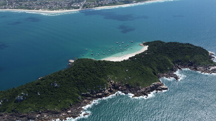 Wall Mural - Imagens Aereas da Ilha do Campeche em Florianópolis