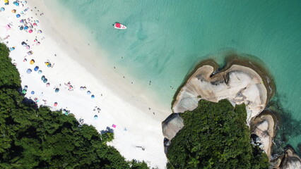 Wall Mural - Imagens Aereas da Ilha do Campeche em Florianópolis