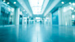 corridor in a modern building, blurred