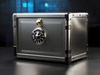 modern safe with combination lock for keeping money 