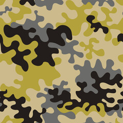 
Modern camouflage background, vector illustration, fabric texture, seamless camouflage print
