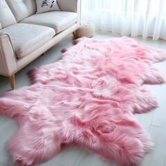 Wall Mural - fur rug.