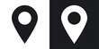 © GG - Location Pointer and GPS Marker Icons. Map Pin and Directional Guide Symbols.