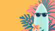 Summer concept background copy space for text. Summer banner for product display