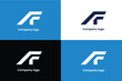 letter f logo, letter s logo, letter ff company iconic logo, real estate corporaet logo letter f, brandmark, logomark,transport airline logo