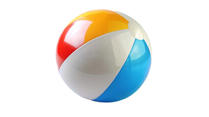 Beach ball isolated on Transparent background.