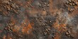 Detailed close-up of a rusted metal surface, suitable for industrial or grunge themes