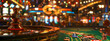 casino roulette background and banner