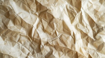 Sticker - A detailed shot of crumpled paper, suitable for various design projects