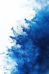 Poster - Detailed view of a blue and white painted artwork, suitable for artistic projects