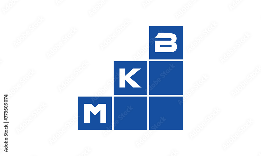 MKB initial letter financial logo design vector template. economics ...