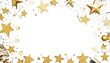 New border Top background. Years corner decorations glittery black view stars Eve gold confetti noisemakers. streamers banner year party shiny decor decoratio