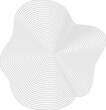 © sanim - Liquid shape made of lines with blend effect. Modern elements