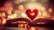 inside of book heart..