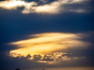 Wall Mural - Dunkler Wolkenhimmel