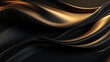 © JH45 - a dark abstract metallic surface with gold accents, creating a soft wave pattern