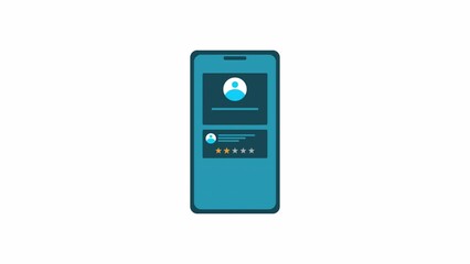 Mobile phone software developer animation scene
