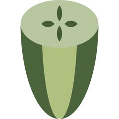 Sticker - Cucumber Illustration