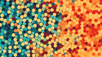 Digital retro color artistic dot abstract graphic poster web page PPT background