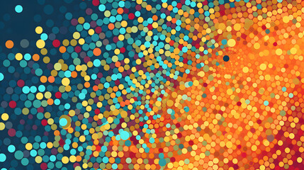Digital retro color artistic dot abstract graphic poster web page PPT background