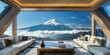 Above the clouds: A panoramic window offers a breathtaking view of Fuji's snow-capped peak