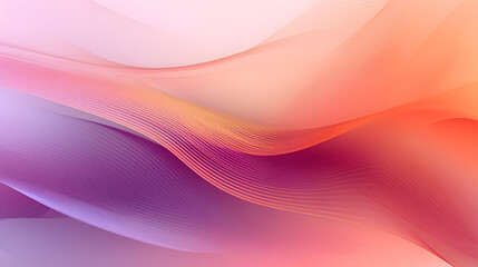 Wall Mural - Digital orange and purple fantasy curve abstract graphic poster web page PPT background