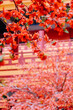 imitation flower, artificial Japanese cherry blossoms in full bloom. Beautiful flowers background.