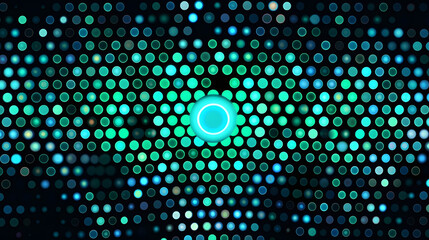 Digital green and black artistic dot abstract graphic poster web page PPT background