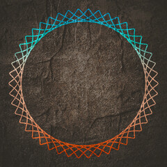 Wall Mural - abstract decorative element. frame design for medical, treatment, cosmetic emblem