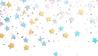 Wall Mural - pink pastel confetti star background. color Abstract background texture colours pattern birthday glistering bright party festive creative sparkle design holiday tren
