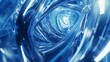 Digital blue abstract glass sculpture pumping poster web page PPT background